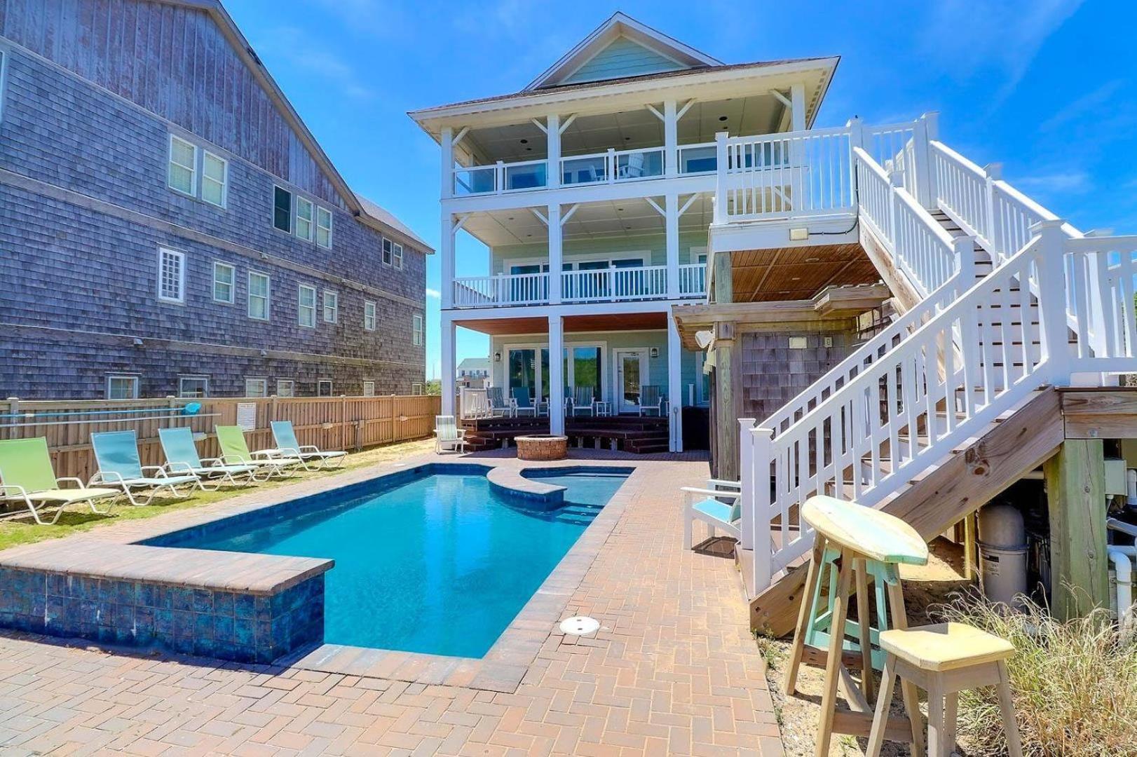 6007 Happy Sol Oceanfront Heatable Pool Villa Нагс Хед Екстериор снимка