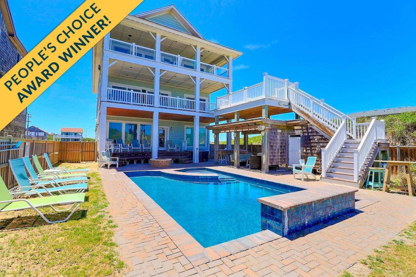 6007 Happy Sol Oceanfront Heatable Pool Villa Нагс Хед Екстериор снимка